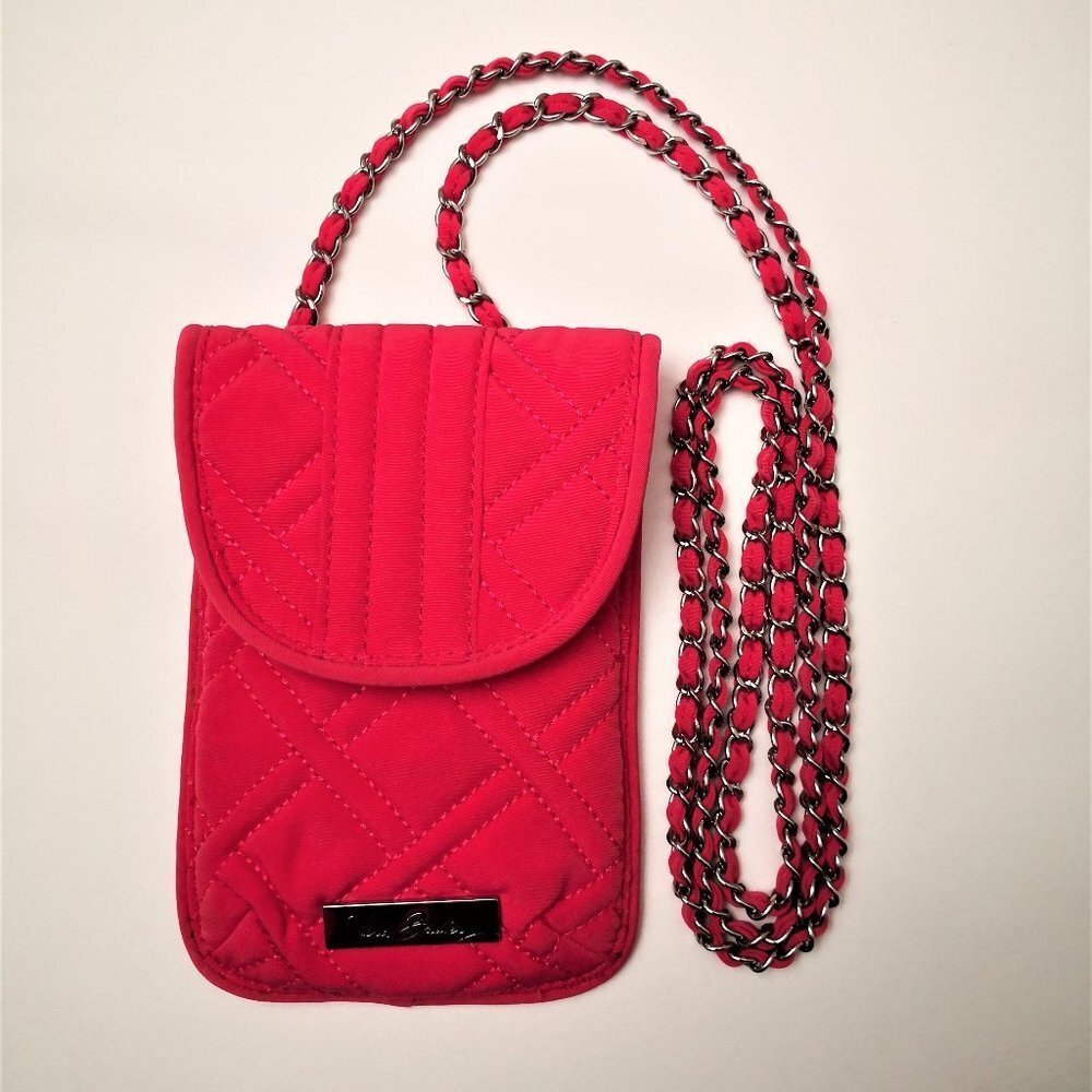 Vera Bradley Mini Cell Phone Crossbody Bag- Pink